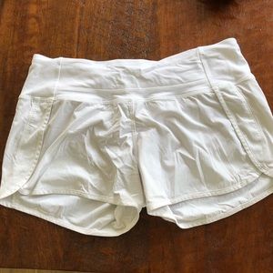 White Lulu shorts